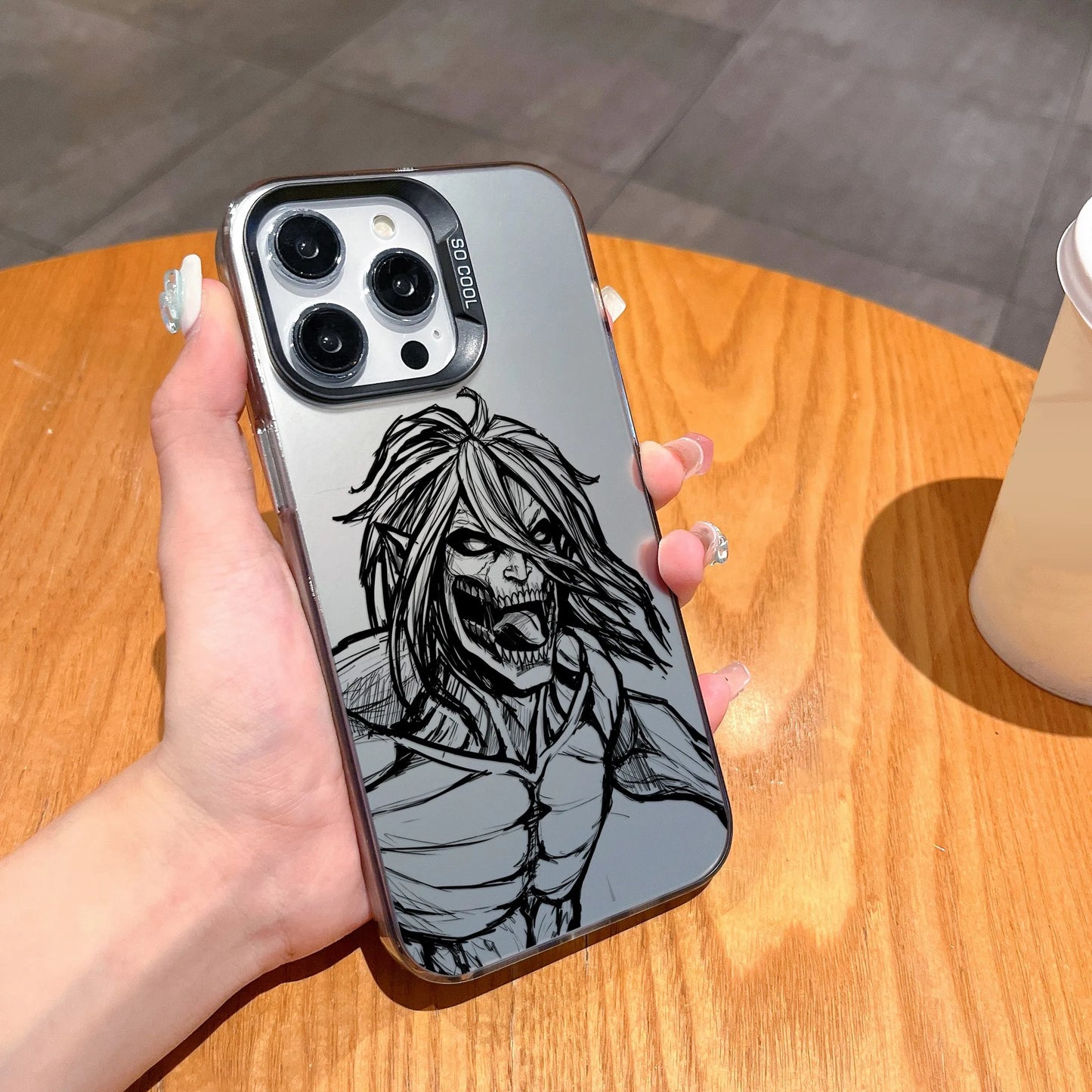 Hot Anime Attack On Titan New Phone Case For iPhone 15 14 13 12 11 Pro Max X XR XSMAX 8 7 Plus Candy Matte Shockproof Back Cover
