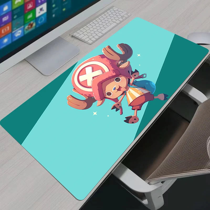 Large Mouse Pad Office Computer One Piece Tony Tony Chopper Desk Mat Table Keyboard Laptop Carpet Accessories Gaming Mousepad