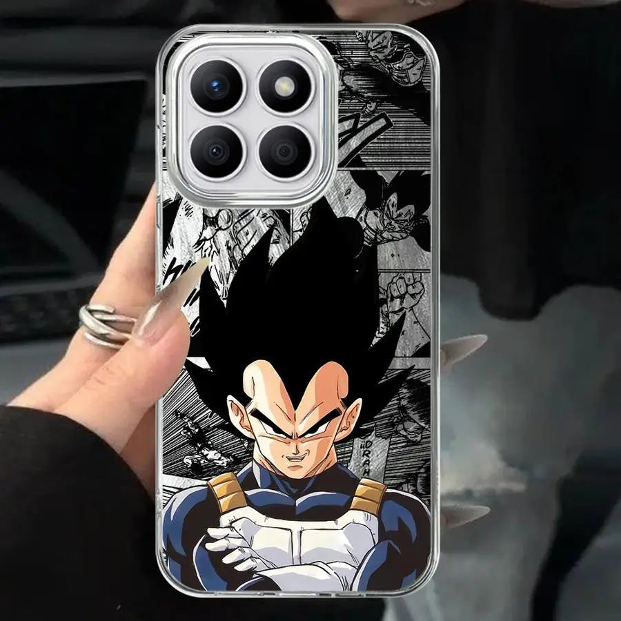 Black Soft Shell Case for Honor 200 Pro X9a 200 400 Lite X8c X9c X7b X9b X8a X8b Anime Dragon Ball Z