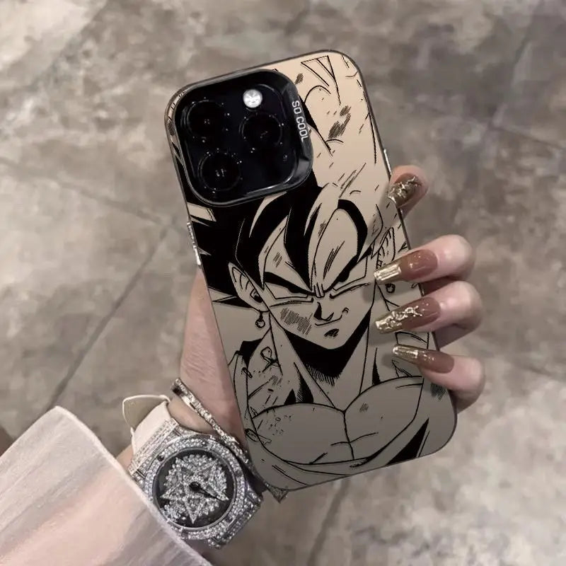 3D Son Goku Dragon Ball Phone Case for iPhone 11 12 13 14 15 16 17 Pro Max PLUS 16pro 17Air Gogeta Vegetto Japan Cartoon Cover