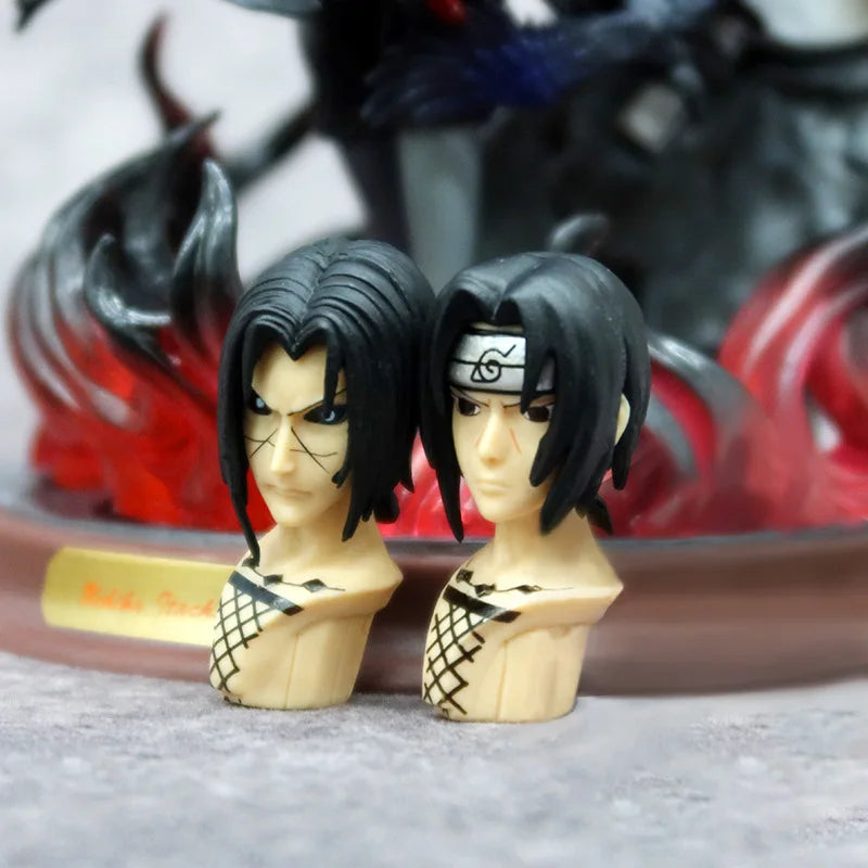 28cm Popular Naruto Anime Model Uchiha Itachi Statue Toy Home Decor Ornament for Boyfriend Gift