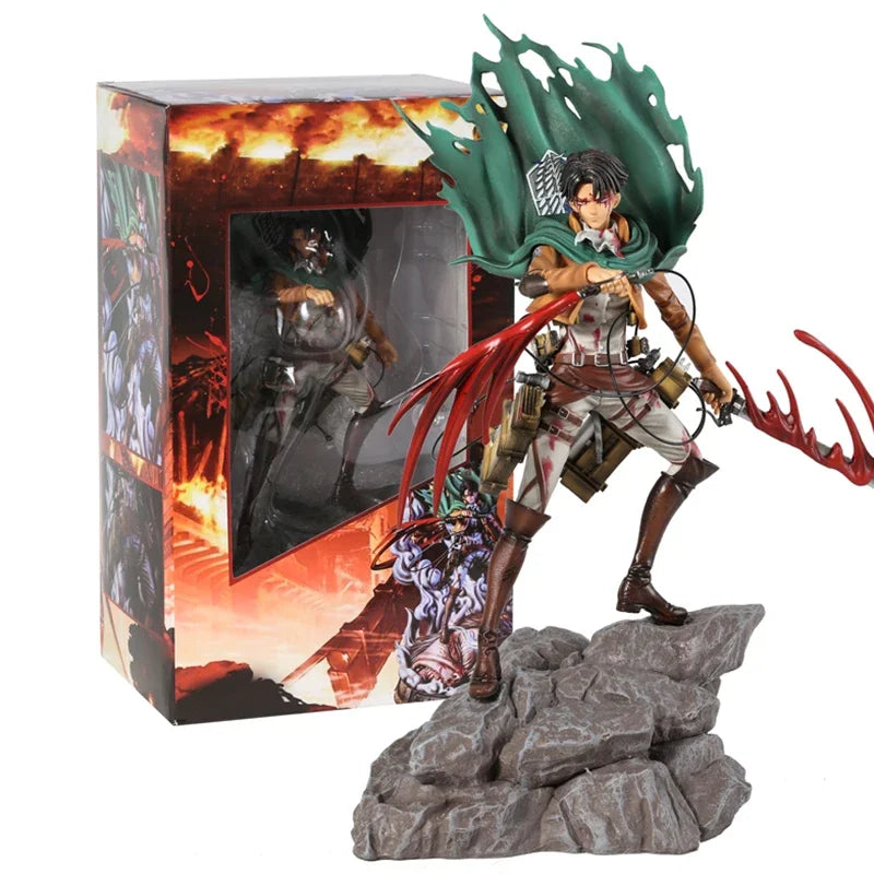 Levi Ackerman Battle Damage Ver Complete Figure Excellent Model Toy