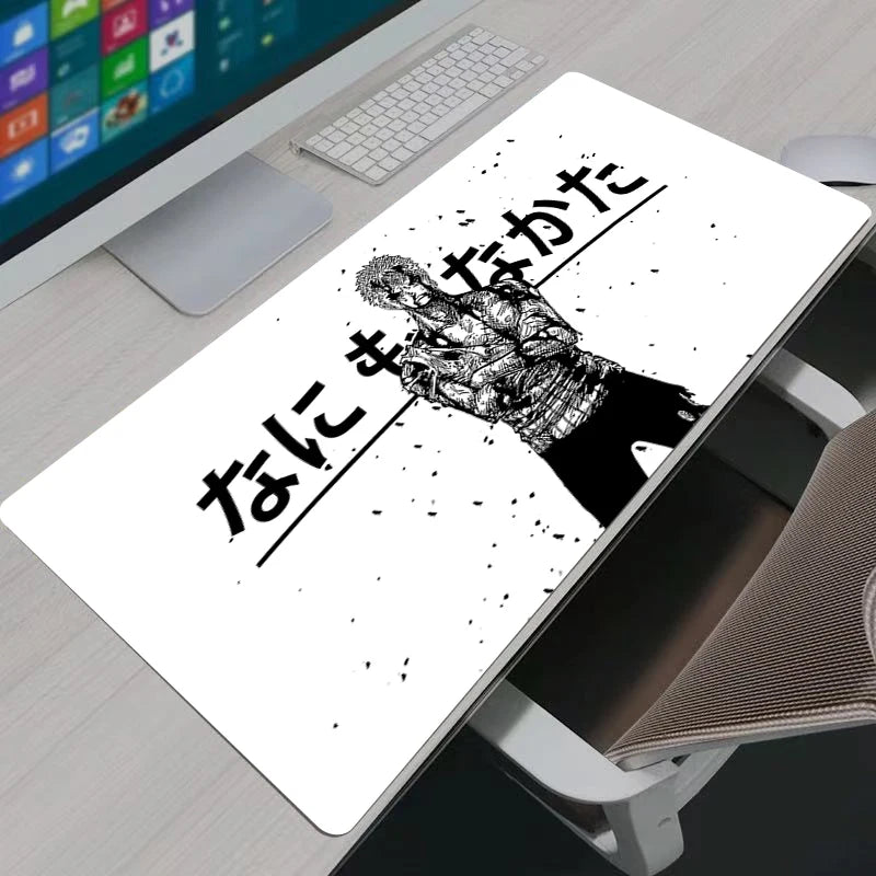 One Piece Portgas·D· Ace Mouse Pad Notbook Gamer Keyboard NonSlip Rubber Computer Carpet Desk Mat PC Gaming MousePad Youth Gifts