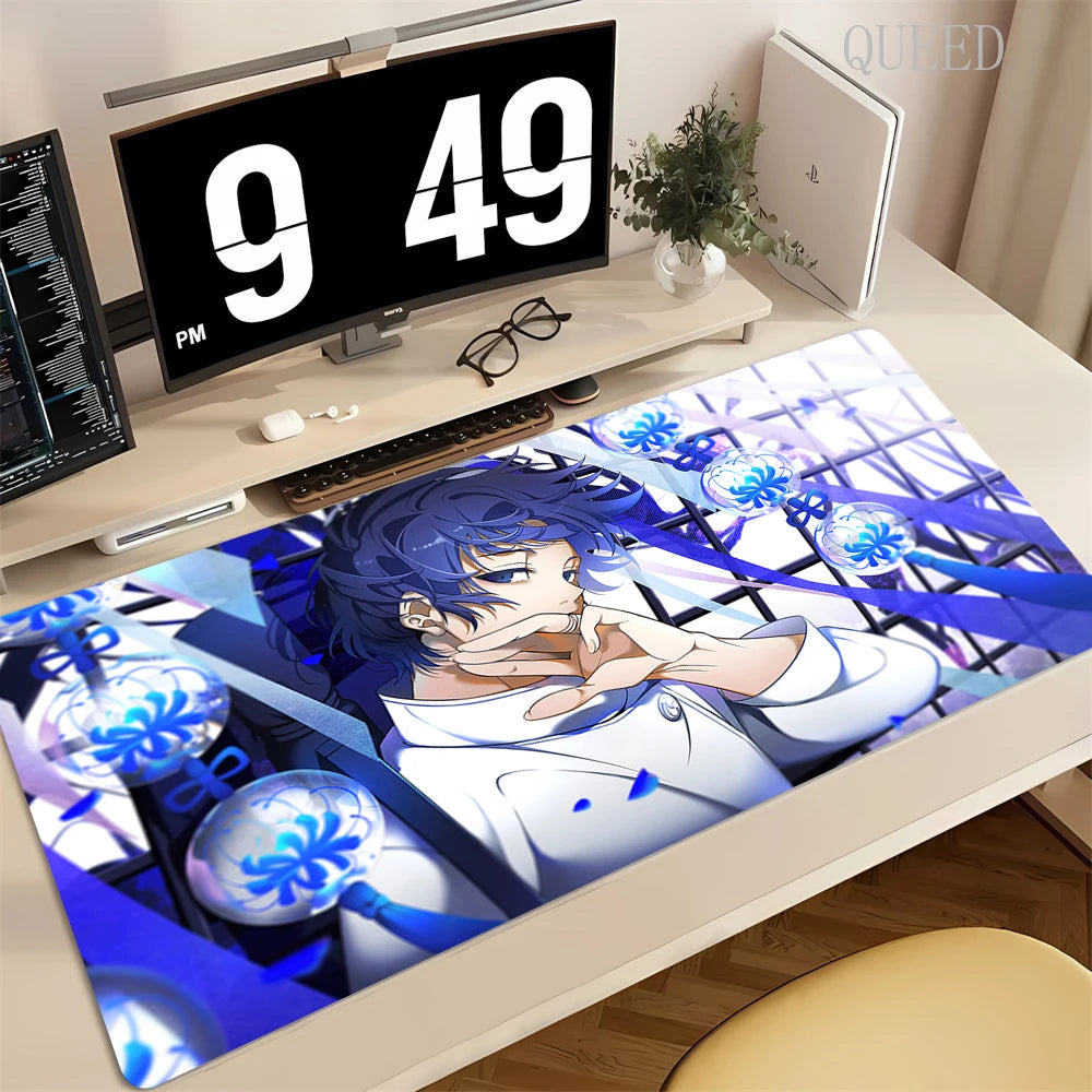 XXL Anime Jujutsu Kaisen Mouse Pad Gaming Accessories Office Gamer Keyboard Desk Mat Rubber Non-Slip Laptop Satoru Gojo Mousepad