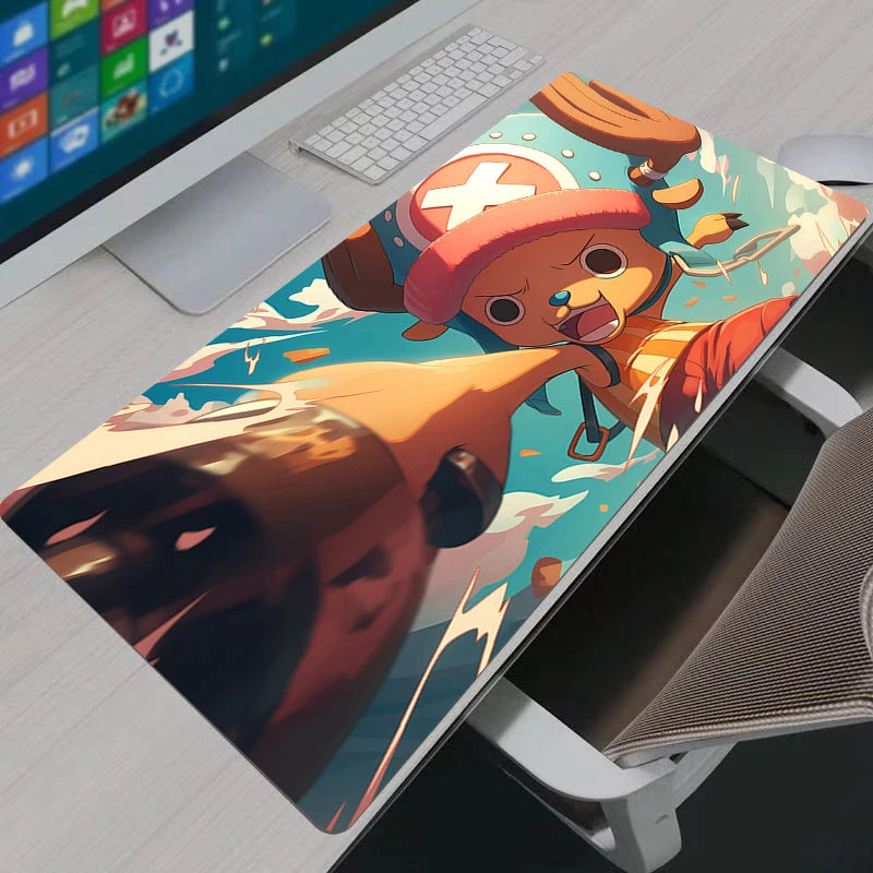 Gaming Mouse Pad Gamer Home Computer HD Mousepad XXL Keyboard Pad Carpet Non-Slip Office One Piece Tony Tony Chopper Mouse Mats
