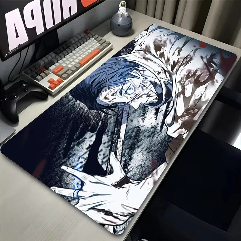 Anime Purple Mouse Pad HD XXL Yuta Okkotsu Gaming Keyboard Rug Laptop Jujutsu Kaisen Mousepad PC Gamer Cabinet Extended Desk Mat