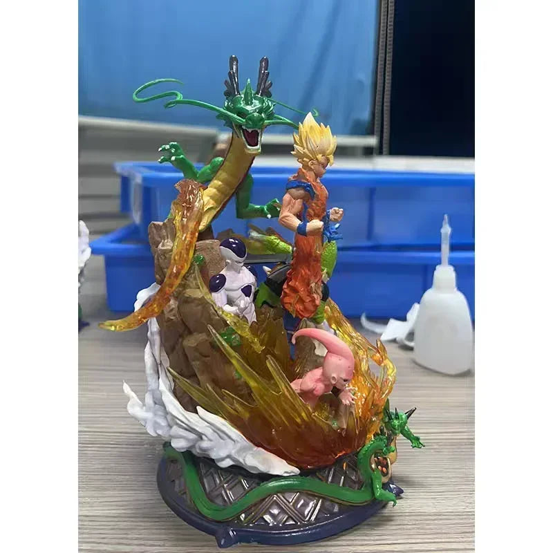 ¡La historia de un guerrero! Figura épica de Goku y sus rivales legendarios