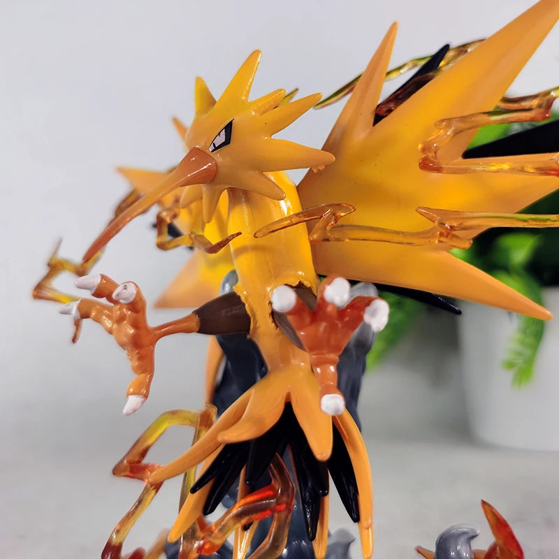 Pokemon Zapdos Anime Figure Action Position Zapdos Figures Model Statue Doll Collection Desk Decoration Toys Kids Birthday Gifts
