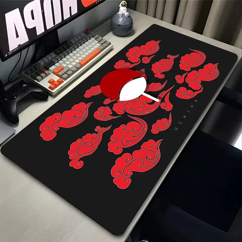 Mouse Pad Office PC Gaming Accessories N-narutoS Keyboard Pad Japan Anime M-madara Desk Mouse Mat Laptop U-uchiha Gamer Mousepad