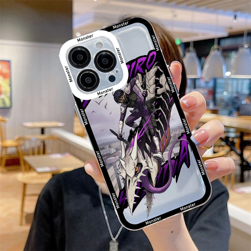 Anime Kaiju No 8 Clear Case For Samsung A73 A72 A71 A55 A52 A51 A50 A42 A35 A33 A32 A31 A30 A24 A23 A22 A13 A12 A05 5G Cover