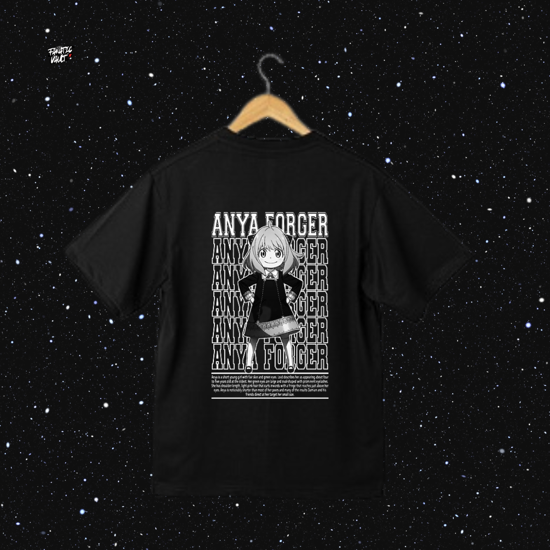 🎀 ¡Combina estilo, espionaje y ternura con esta camiseta oversize de Spy x Family!