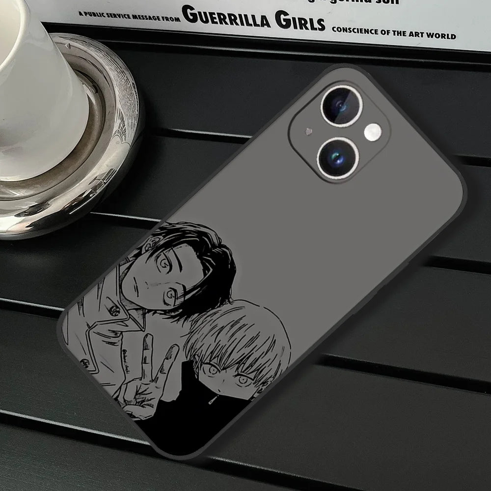 J-Jujutsu K-Kaisen Phone Case For IPhone 11,12,13,14,15,16,XS,XR,X,Mini,Pro,Max,Plus,Shell,Cover