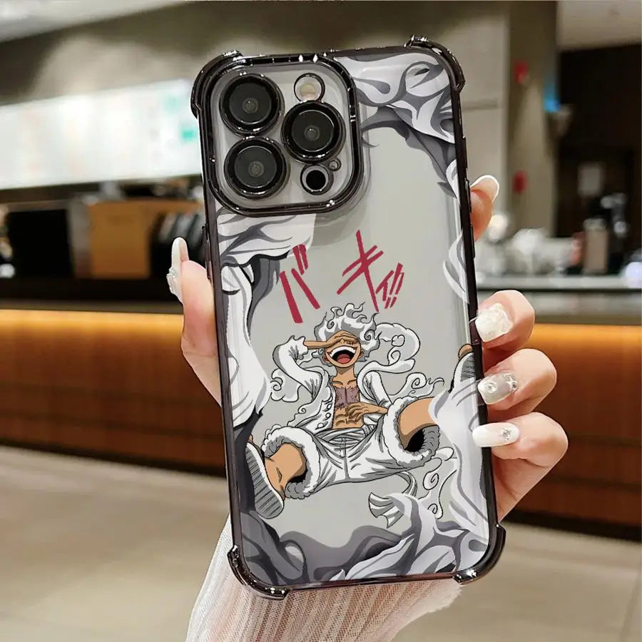 Ones Pieces Case for Apple iPhone 11 16 14 12 13 Plus 16e XR XS Max 15 Pro MAX Clear Cover