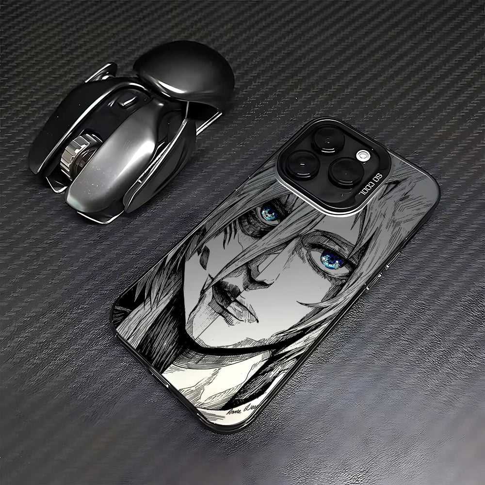 Luxury Hot Anime Attack On Titan Phone Case For iPhone 16e 16 15 14 13 12 11 mini Pro Max X XR XSMAX 8 7 Plus Anti Fall Cover