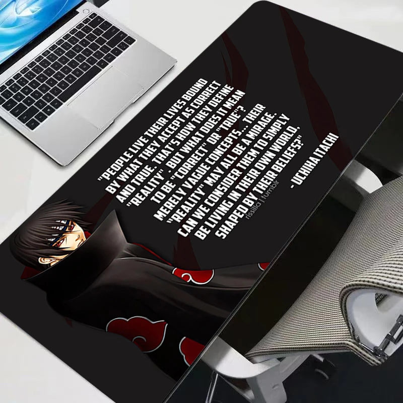 Uchiha Itachi Madara N-Naruto Uzumaki Mouse Pad Notbook Gamer Keyboard NonSlip Rubber Computer Carpet Desk Mat PC Gamer MousePad