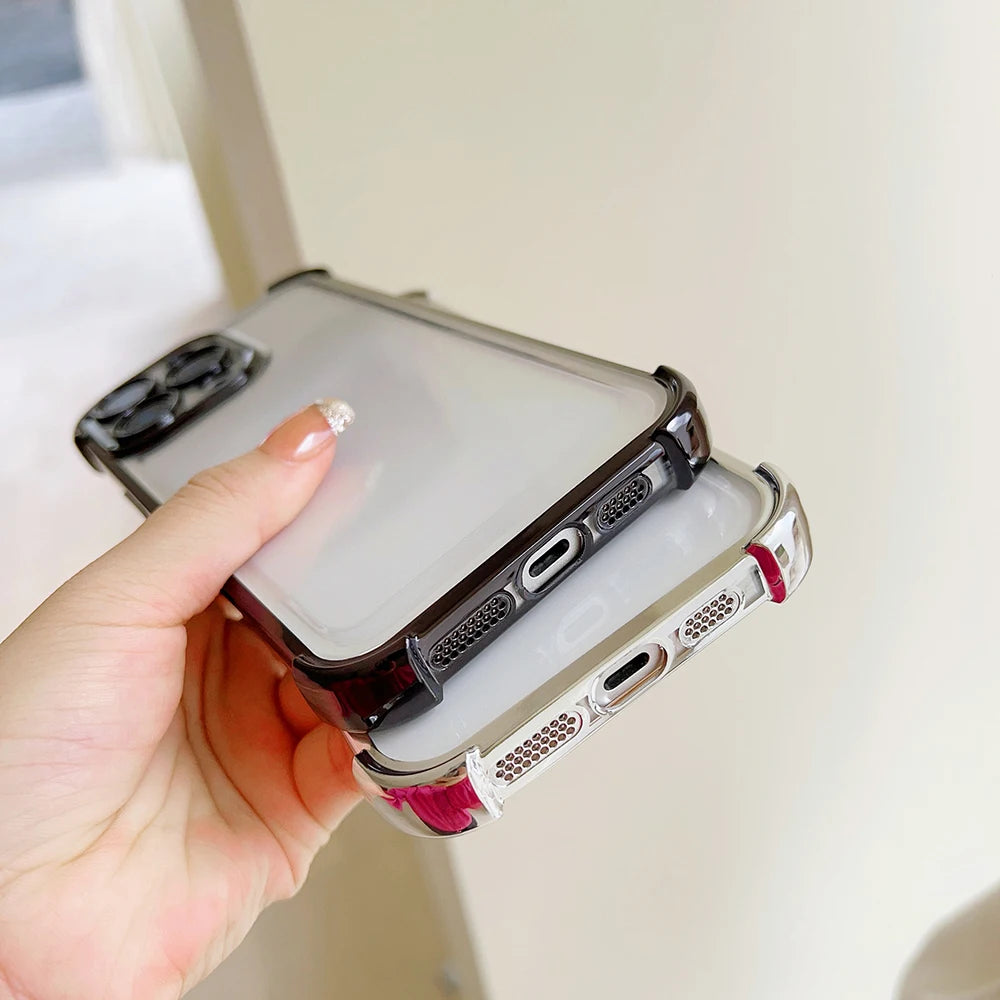 Jujutsu Kaisen Gojo Satoru New Plating Case For iPhone 16 15 14 13 12 11 Pro Max X XR XSMax 7 8 Plus Shockproof Anti-Fall Armor