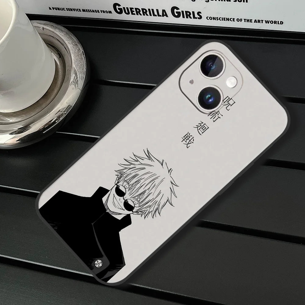 J-Jujutsu K-Kaisen Phone Case For IPhone 11,12,13,14,15,16,XS,XR,X,Mini,Pro,Max,Plus,Shell,Cover