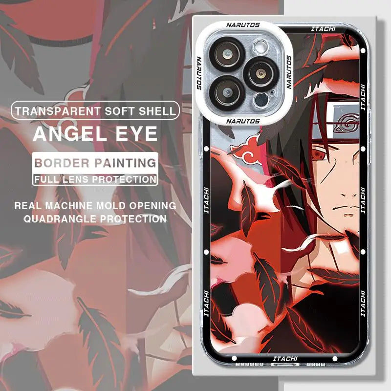 Akatsukis Uchiha Itachi Narutos Phone Case for iPhone 14 Plus XR X 13 Pro Max 12 Mini 11 Pro XS Max 7 8 Plus 15 Cover