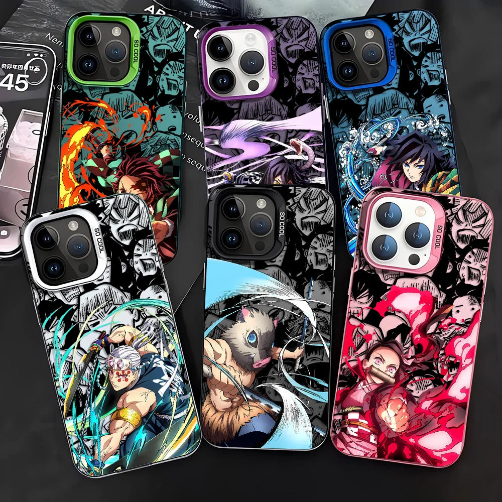 Anime D-Demon Slayers Tanjiroes Phone Case For iPhone 17 16e 16 15 14 13 12 11 mini Pro Max X XR 8 7 Air Plus Anti Matte Cover