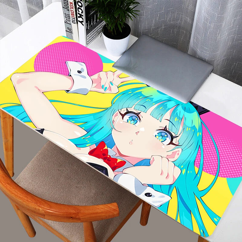 DBZ Dragon Ball Bulma Mouse Pad Large Rubber PC Computer Gaming Accessories Mousepad Desk Mat Locking Edge Gamer Carpet