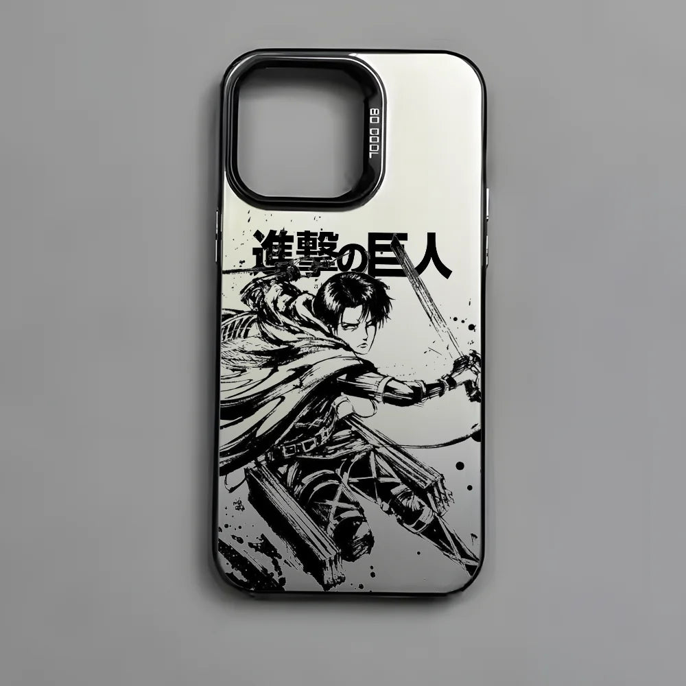 Hot Anime Attack on Titan Phone Case For iPhone 16 15 14 13 12 11 Pro Max Plus – Colorful Gradient Soft TPU Back Cover
