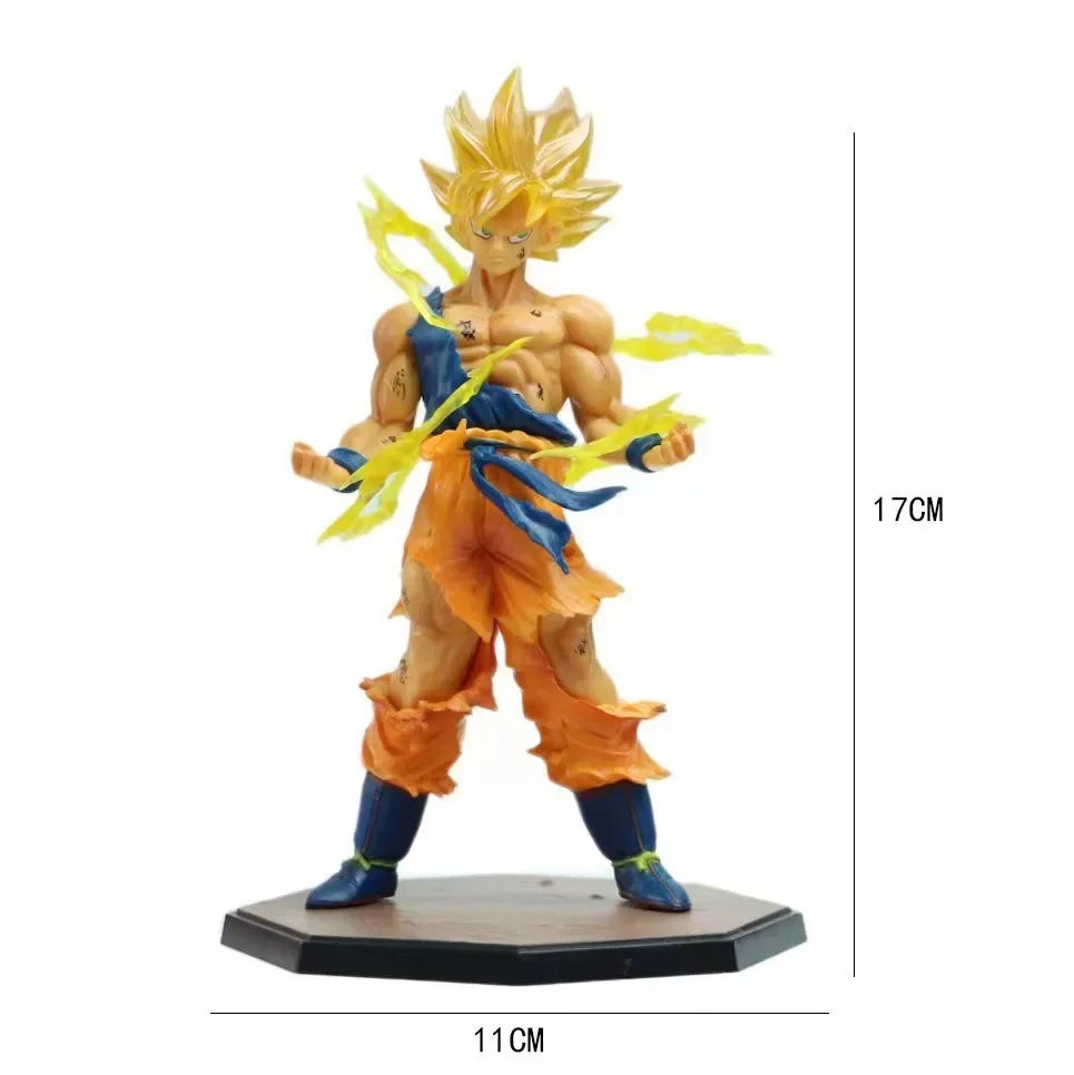 16cm Dragon Ball Z Son Goku Super Saiyan Anime Figure Goku DBZ Action Figure Model Gifts Toy Kids Collectible Figurines Statues