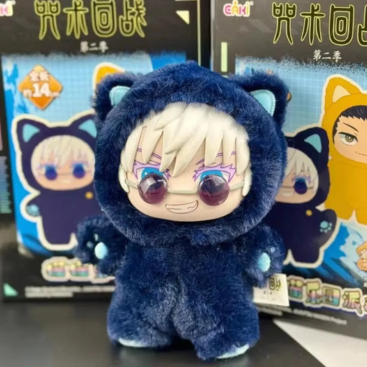 2026New EAKI Jujutsu Kaisen Season 2 Cat Park Party Gojo Satoru Blind Box Doll Pendant Bag Model Series Toys
