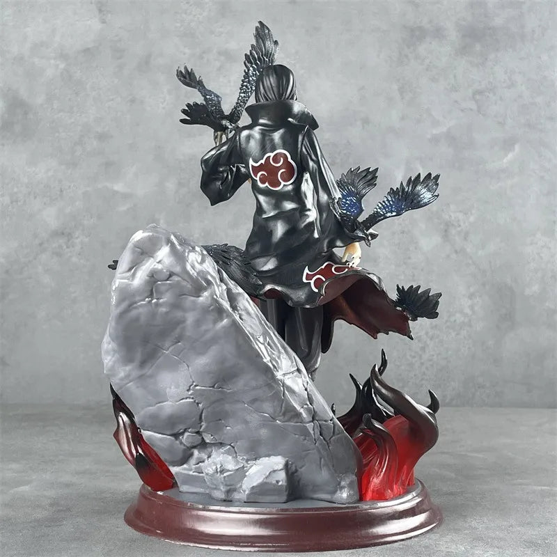 28cm Popular Naruto Anime Model Uchiha Itachi Statue Toy Home Decor Ornament for Boyfriend Gift