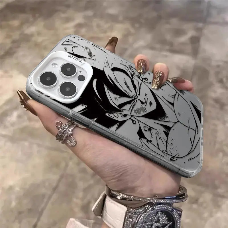 3D Son Goku Dragon Ball Phone Case for iPhone 11 12 13 14 15 16 17 Pro Max PLUS 16pro 17Air Gogeta Vegetto Japan Cartoon Cover