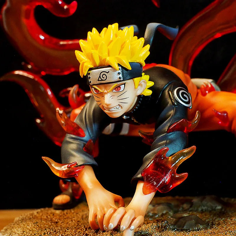 Naruto Four-tailed Naruto Uzumaki Tatue Model Desktop Decoration GK Collection Handmade Model Anime Figure Model Toy Kid Gifts