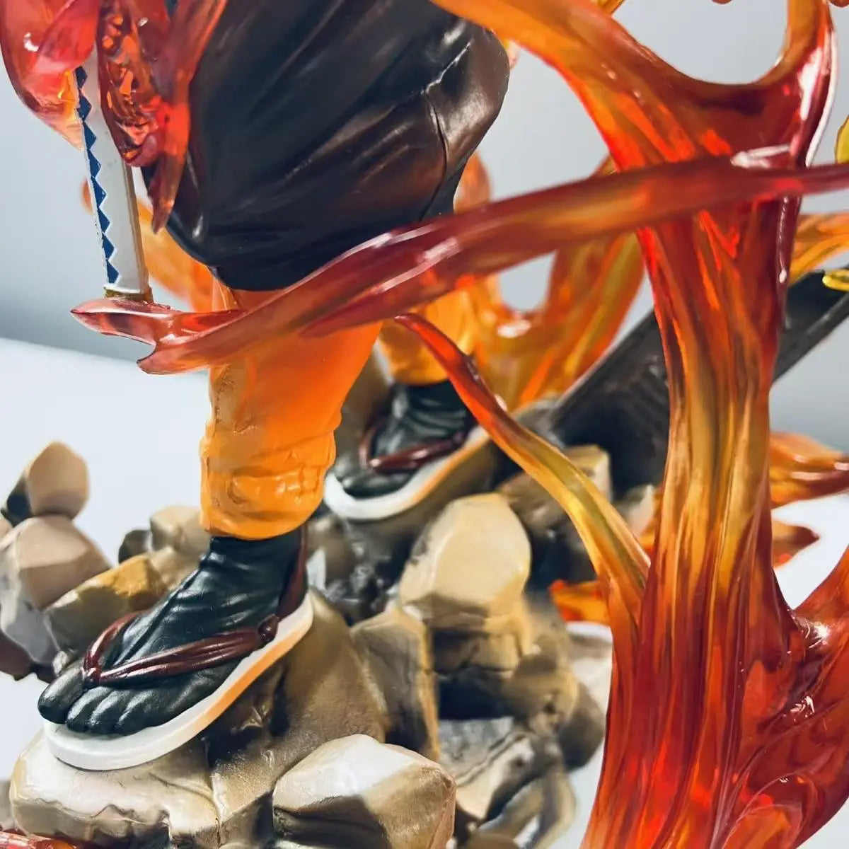 30cm Demon Slayer Rengoku Kyoujurou Anime Figure Rengoku Kyoujurou Figurine Pvc Model Statue Collection Decoration Desk Toy Gift