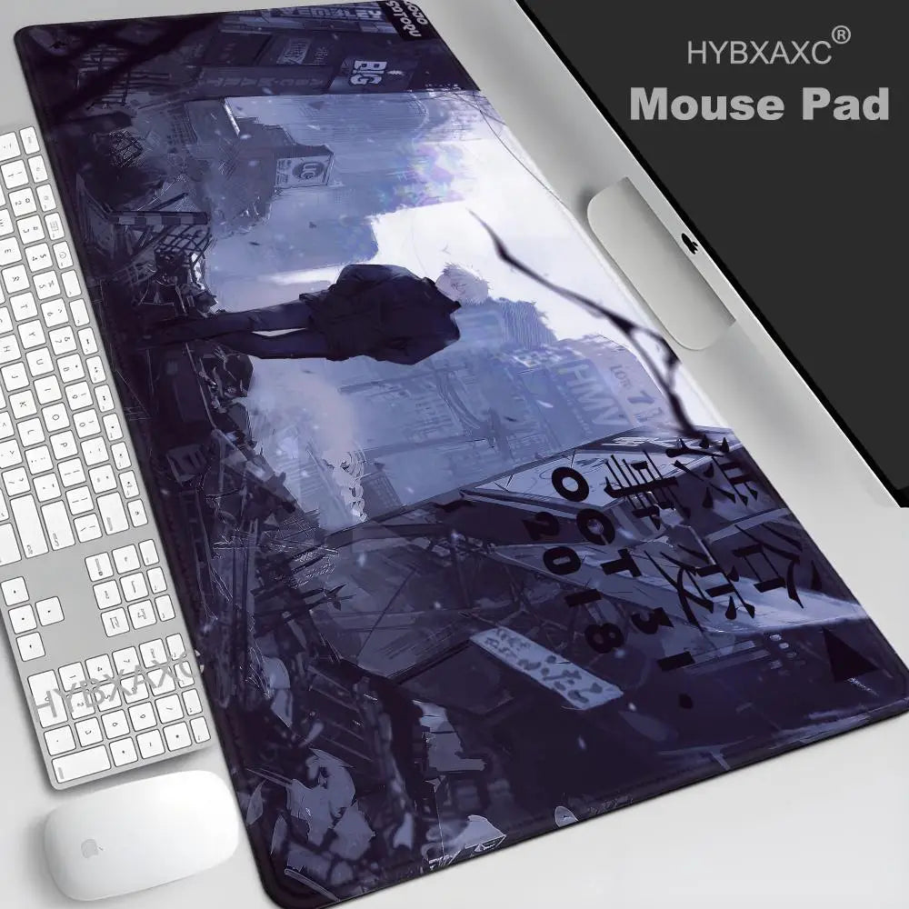 Satoru Gojo Jujutsu Kaisen Custom Skin Natural Rubber Gaming Mousepad Desk Mat Size For Game HYBXAXC Keyboard Pad For Gamer