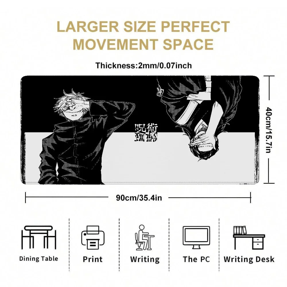 Jujutsu Kaisen Hot Pad Mouse Gaming Keyboard Computer Mat Deskmat Mousepad Gamer Mausepad Pc Accessories Table Pads Mats Cabinet