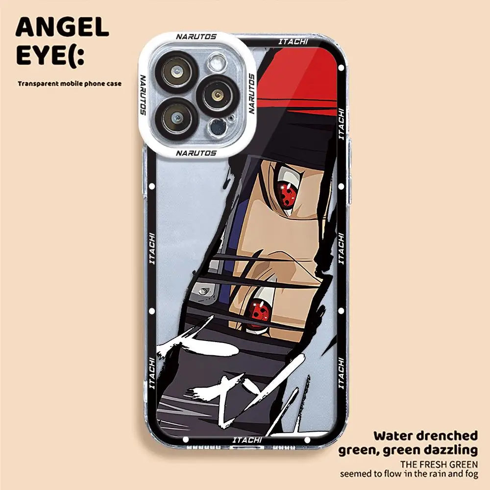 Akatsukis Uchiha Itachi Narutos Phone Case for iPhone 14 Plus XR X 13 Pro Max 12 Mini 11 Pro XS Max 7 8 Plus 15 Cover