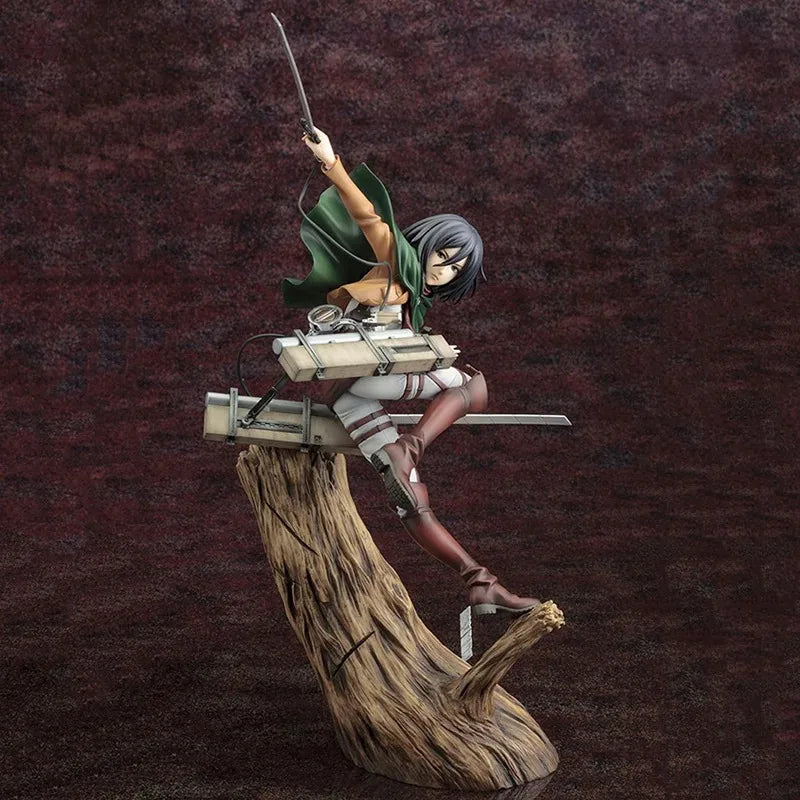 Attack on Titan Artfx J Levi Mikasa Ackerman Renewal Package Ver. PVC Action Figure Anime Figure Model Toys Collection Doll Gift