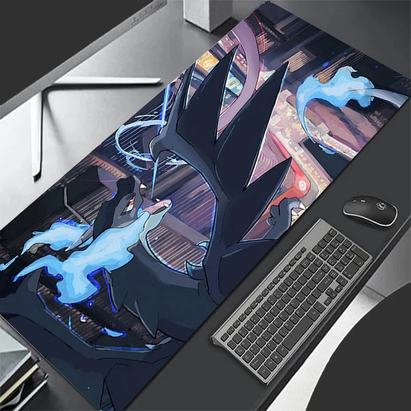 Mouse Pad Lockedge Large Gaming Accessories Computer Gamer Keyboard Pad Pokemon Charizard Mouse Mat Desk XXL Mousepad For gift