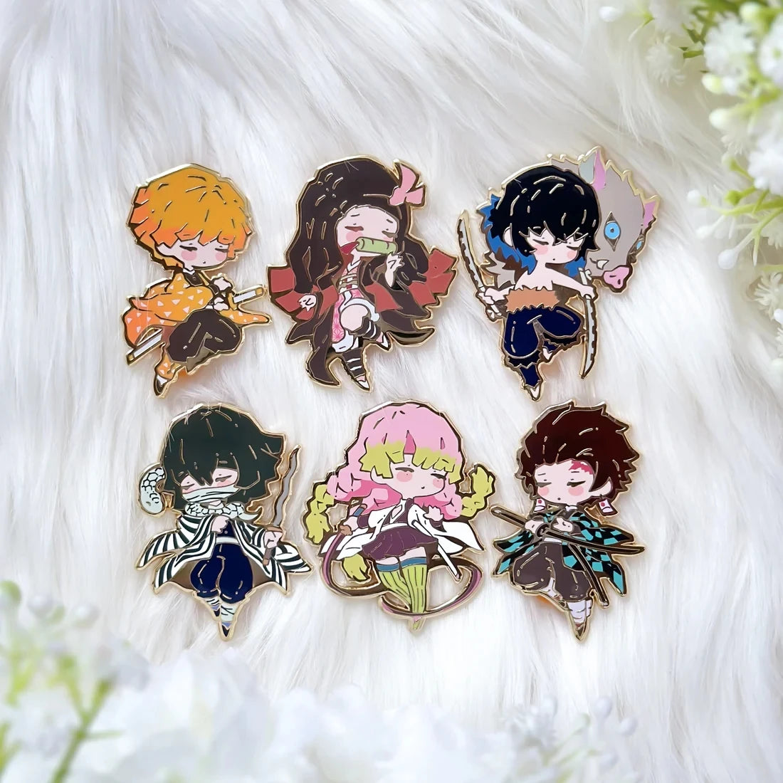 Demon Slayer Anime Enamel pin -Kamado Tanjirou-Kamado Nezuko