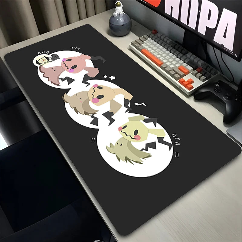 Mouse Pad Gamer XXL Custom Mouse Mat P-pokemon Mimikyu Desk Mats Table of Office Carpet Gamer Natural Rubber Mice Pad Mousepad