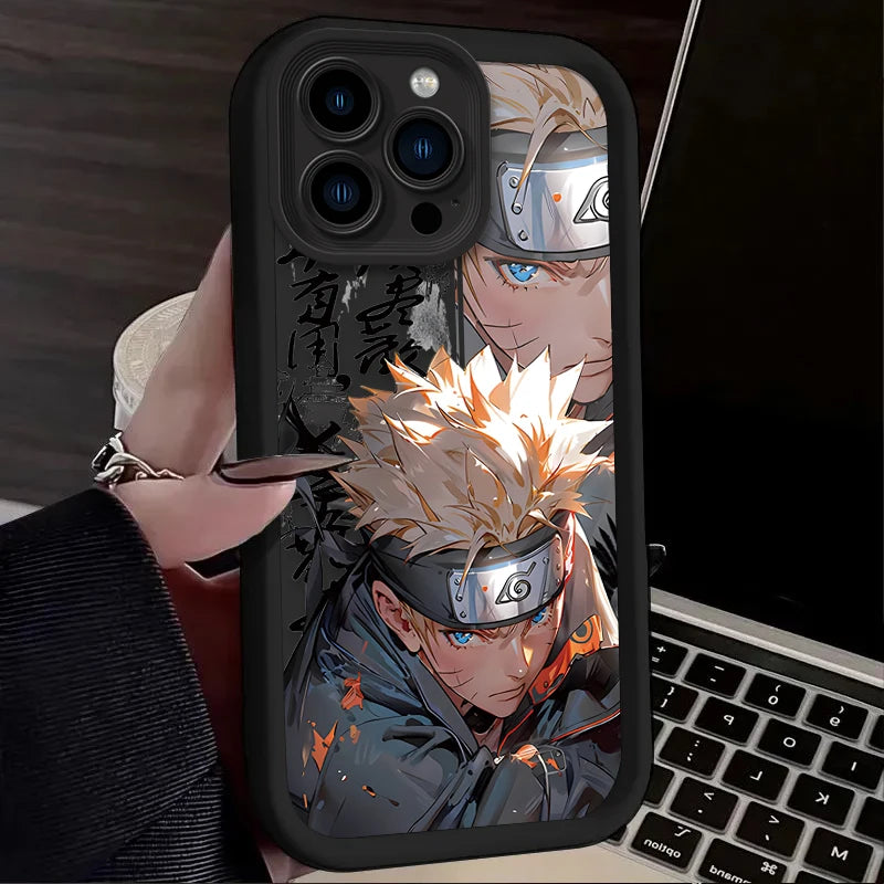 N-NARUTO-S Matte Phone Case For iPhone 16 16E 15 14 13 12 11 Pro Max X XS X S Max XR SE 2020 SE4 7 8 Shockproof Silicone Cover