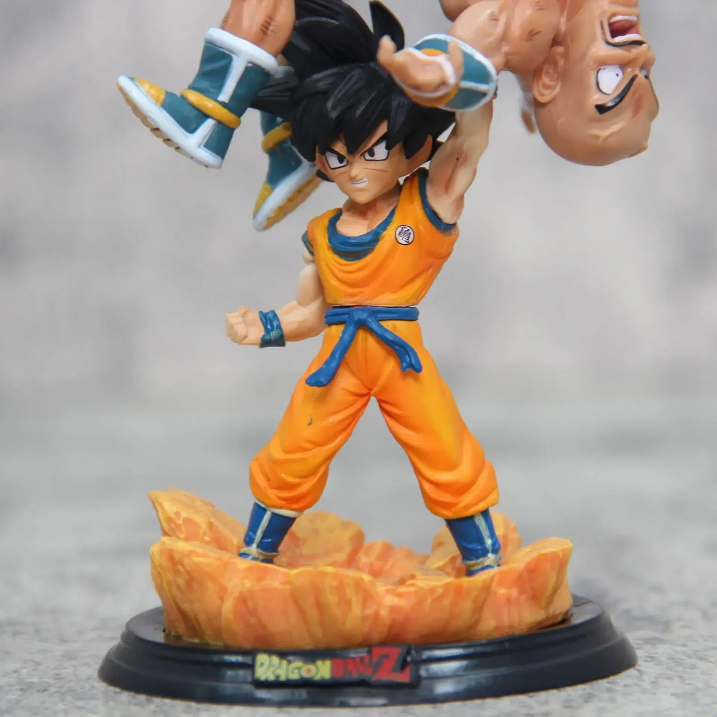 12cm/4.7 inches Dragon Ball anime character Goku lifting Nappa PVC Action Figure Figurine Model Collection Decoration Toys Gift