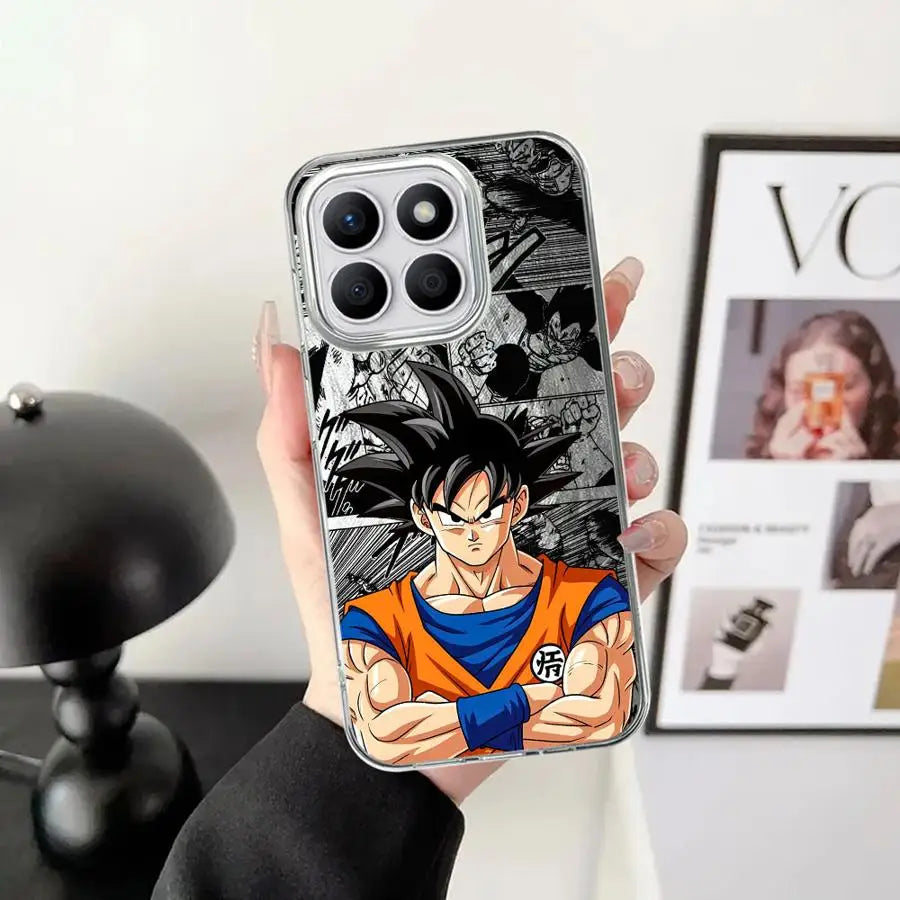 Black Soft Shell Case for Honor 200 Pro X9a 200 400 Lite X8c X9c X7b X9b X8a X8b Anime Dragon Ball Z