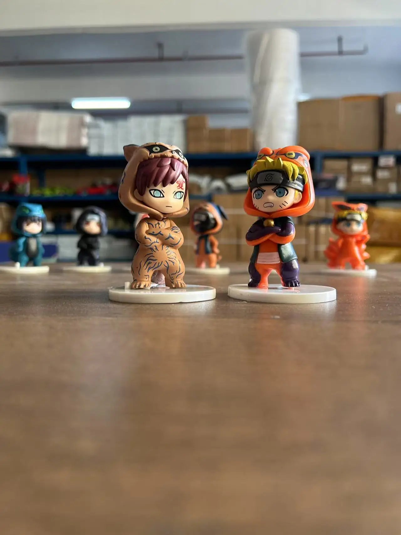 Naruto Bnfigureq Pajamars Series Blind Box Action Figures Model Sasuke Kakashi Costume Design Decoration Gift Toy