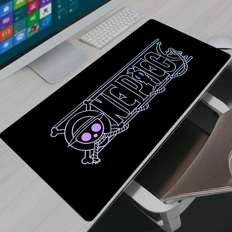 Mouse Pad Computer Laptop Keyboard Mouse Mat Japan Game Anime One Piece Logo Large Mousepad Keyboards Gamers Decoracion Desk Mat