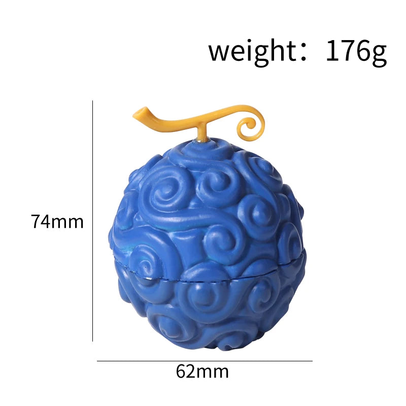 New Devil Fruit Cigarette Grinder Zinc Alloy 63-3 Layer Cigarette Crusher Multi Color Display Box Manufacturer Direct Sales