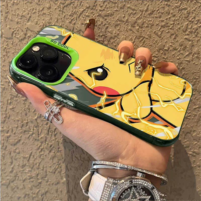Anime Lovely P-Pokemon Case for iPhone 17 16 15 14 13 12 11 Pro Max Plus 17 Air 16E X XR XS Max Hard Shockproof Bumper Cover