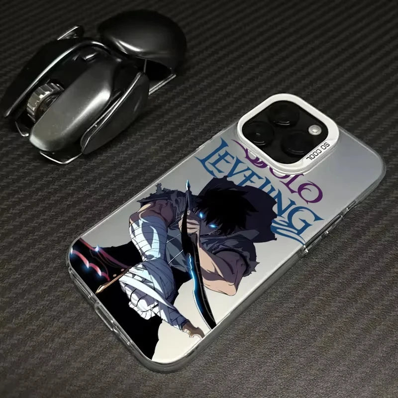 Solo Leveling ARISE Hot Anime Coque Phone Case For iPhone 17 16 15 14 13 12 11 Pro Max Plus 16E 17 Air Shockproof Back Cover