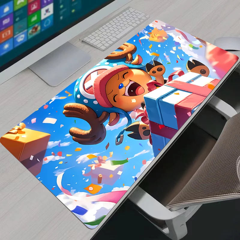 Large Mouse Pad Office Computer One Piece Tony Tony Chopper Desk Mat Table Keyboard Laptop Carpet Accessories Gaming Mousepad