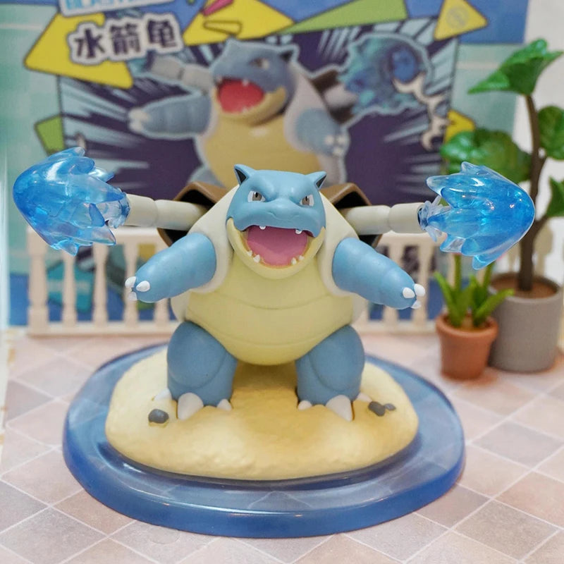 Genuine Pokemon Anime Action Figures Call Of Duty GK PVC Charizard Blastoise Arcanine Lapras Venusaur Dragonite Christmas Gift