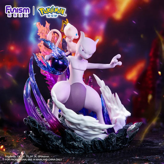 🔮 ¡PSIQUIC POWER! Figura ÉPICA de Mewtwo con Mew flotando en energía astral.