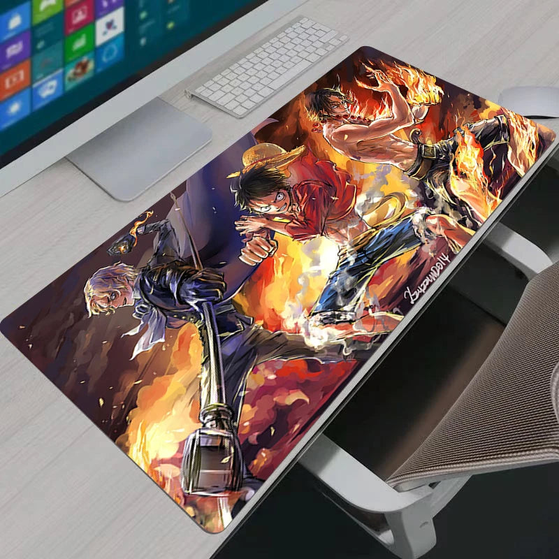 Mouse Pad Gaming XL Home New HD PC Mousepad Keyboard Pad Non-Slip Office Carpet Laptop Big Japan Game Anime One Piece Mice Pad
